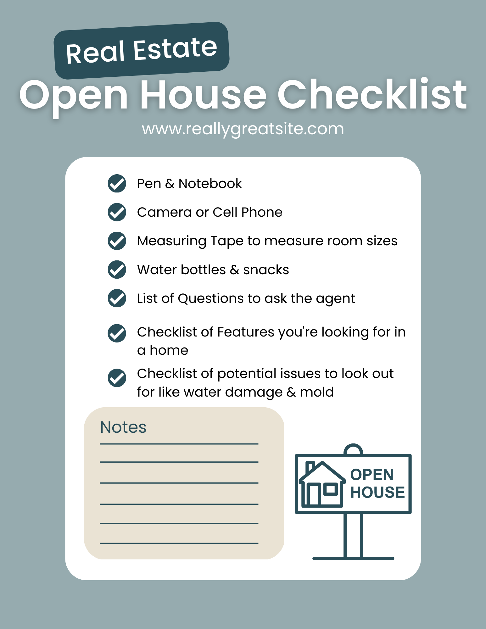 Real-Estate-Open-House-Checklist Open House Checklist & Tips for Buyers (PDF)